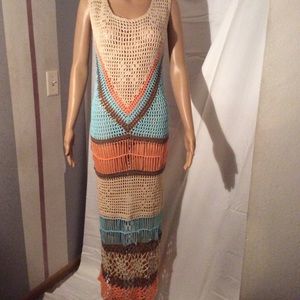 Sleeveless never worn crochet dress
